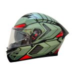 AGV K3 Decept Matt Black Green Red (6)