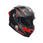 AGV K6 S Slashcut Black Grey Red (1)