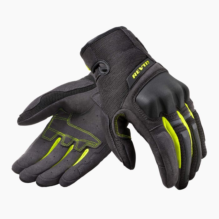REV'IT! Volcano Gloves Black Neon Yellow (1)